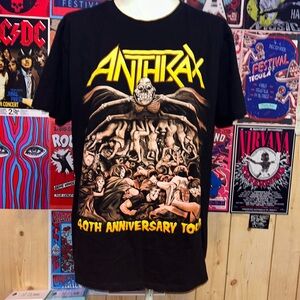 NWOT Anthrax 40 TH Anniversary Size L